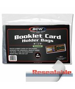 5 packs of 100 (500) BCW Resealable Bags for Booklet Card in Holder - $33.31