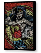 Framed Wonder Woman Actress Names Mosaic 9X11 Art Print Limited Edition w/COA - £15.33 GBP