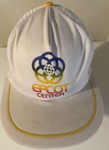 Epcot Center Trucker Hat Snapback Cap Mesh White Vintage 80s Disney Worl... - $19.99