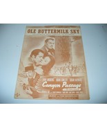 Vintage SHEET MUSIC Ole Buttermilk Sky Hoagy Carmichael Movie Poster Cov... - $8.07 CAD