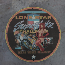 1992 Vintage Lone Star Superbike Challenge Texas Speedway Porcelain Enam... - £118.51 GBP