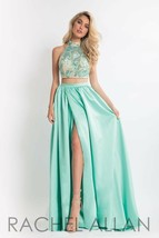 NWT RACHEL ALLAN 2 PIECE MINT PROM DRESS PAGEANT FORMAL GOWN SZ 6 #6014 ... - $185.72