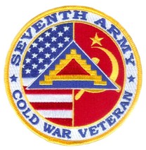 SEVENTH 7TH ARMY  COLD WAR VETERAN  4&quot; EMBROIDERED MILITARY PATCH - $29.99