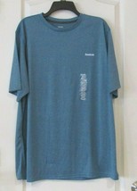 NWT Men&#39;s Reebok Short Sleeve Crewneck Tee BLUE Size XL - $230.63 MXN