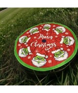 Grinch Christmas Tree Skirt Cover 48&quot; Xmas Decor Decorations Red Green W... - $23.91