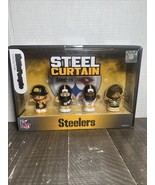 Fisher Price NFL Pittsburgh Steelers &quot;STEEL CURTAIN&quot; Little People Set NIB - $67.00 CAD