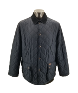 Vintage Polo Ralph Lauren Quilted Jacket Old Money Style Blue Mens Cordu... - €87,26 EUR
