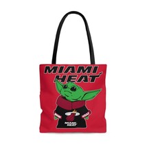 Baby Yoda-Miami Heat Tote Bag-Beach Bag-Sports Teams Bag-Gift for Her-Ba... - $23.60