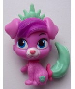 Littlest Pet Shop Princess Purple Dog Green Crown &amp; Tail Mini Figure - $6.84 CAD