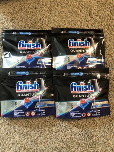 4X Finish QUANTUM Automatic Dishwasher Detergent Clean Scrubs Tough Mess... - $9.49