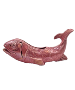 Opalescent Pink Stanford Ware Koi Fish Planter Mid Century Modern #285 - $41.80
