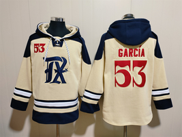 Texas Rangers #53 Adolis García Cream Ageless Must-Have Lace-Up Pullover... - $61.99