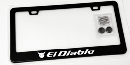 El Diablo / The Devil Racing Black Metal License Plate Frame Tag - $23.17