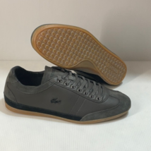 Lacoste mens casual shoes Misano 15 srm leather and suede size 9 us - £110.53 GBP