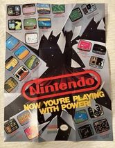 NES Nintendo Now Your Playing with Power Mike Tyson's Zelda Poster Inser... - $24.70