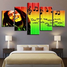Multi Panel Print Bob Marley Music Canvas Wall Art Notes Piece Cannabis Weed - £21.98 GBP+