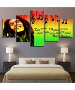 Multi Panel Print Bob Marley Music Canvas Wall Art Notes Piece Cannabis ... - £21.80 GBP+