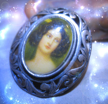 HAUNTED ANTIQUE PIN / NECKLACE HEART OF SECRETS ALEXANDRIAS HIGHEST LIGHT MAGICK image 2