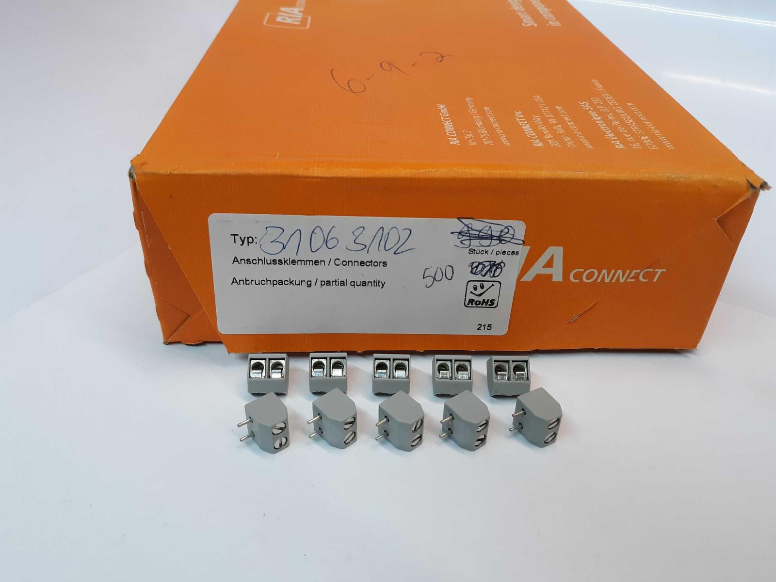 RIA Connect 37063102 2-Pin Universal Screw Terminal Block Connects Lot o... - $9.99
