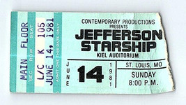 Billet De Concert Jefferson Starship 14 Juin 1981 St. Louis Missouri - £38.26 GBP