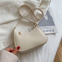 Trend New Simple Women&#39;s Fashion Handbags Retro Solid Color PU Leather Shoulder  - £17.42 GBP