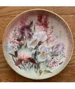 Iris Quartet Lena Liu W. L. George Collector Plate Flower Butterfly  - £11.67 GBP