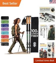 Lightweight Collapsible Trekking Poles with Cork Grips - Extendable 24-5... - $136.55