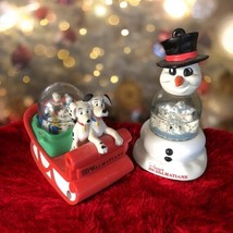 1996 Disney 101 Dalmations Snow Globes Domes McDonalds Set of 2 - €7,62 EUR