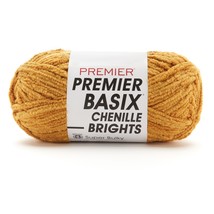 Premier Basix Chenille Brights Yarn-Mustard 2126-07 - £13.46 GBP