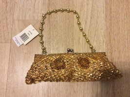 Vintage Clutch Gold Sasha Handbags Inc. New York - £12.07 GBP