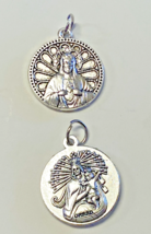 Sacred Heart  of Jesus &amp; Our Lady of Mount Carmel Medal, New #MD-021 - $4.95