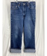 Vintage Levi&#39;s 517 Size 38x30 Men&#39;s Blue Denim Jeans Bootcut USA Made - £26.18 GBP