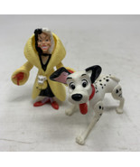 Disney 101 DALMATIANS Happy Meal Toys McDonalds 1991 Pongo &amp; Cruella DeVil - £7.46 GBP