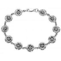 Sterling silver Celtic flower bracelet - £18.87 GBP