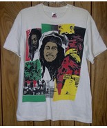 Bob Marley Shirt Vintage Montage Graphic Art Pics Record Labels Single S... - $499.99