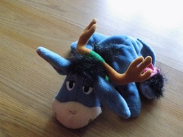 Disney Winnie the Pooh Reindeer Eeyore Bean Bag Plush Donkey Holiday Mattel - $15.00