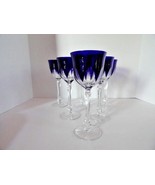 Faberge Regency Goblets in Cobalt  Blue Crystal - $1,989.42 CAD