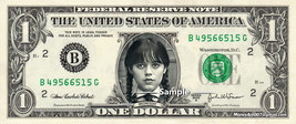 WEDNESDAY Addams Family on a REAL Dollar Bill Celebrity Collectible Cash Money - £6.96 GBP
