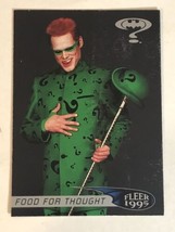 Batman Forever Trading Card Vintage 1995 #78 Food For Thought Jim Carrey - £1.54 GBP