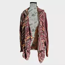 Papaya Open Front Lightweight Hooded Cardigan One Size Medium - $10.00