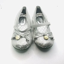 Kids Girls Michael Kors Shoes Michael Kors Silver Sequin Ballet Flat, Si... - £20.75 GBP