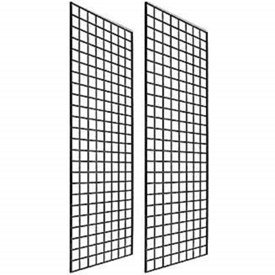 Only Hangers Commercial Grid Panels, 2&#39; x 6&#39; Black (Pack of 2) - $110.33