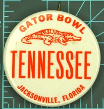 Vintage 1966 Tennessee Volunteers Gator Bowl Football Game Pinback Button Vols - £39.57 GBP