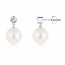 Authenticity Guarantee

ANGARA Freshwater Pearl Drop Earrings with Bezel Diam... - £576.97 GBP