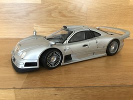 Maisto Mercedes-Benz CLK GTR Street Diecast Model Car-Scale 1/18-Silver-... - $2,220.44 MXN