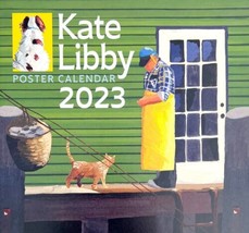 Kate Libby 2023 Poster Calender Maine OB New Coastal Nautical Unused DWD... - $39.99
