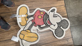 Disney Parks Mickey Mouse Accent Rug NEW image 2