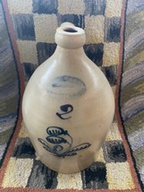Antique Stoneware: 2G NY Jug w/ Cobalt Floral, Burger &amp; Lang Rochester, Early - £860.49 GBP