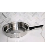 Vintage Amway Queen Skillet Frying Pan 3-Ply 18/8 Stainless Steel 10.5” USA - $29.65