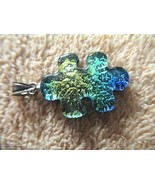 Irridescent puzzle piece pendant - 7/8&quot; tall - £3.12 GBP
